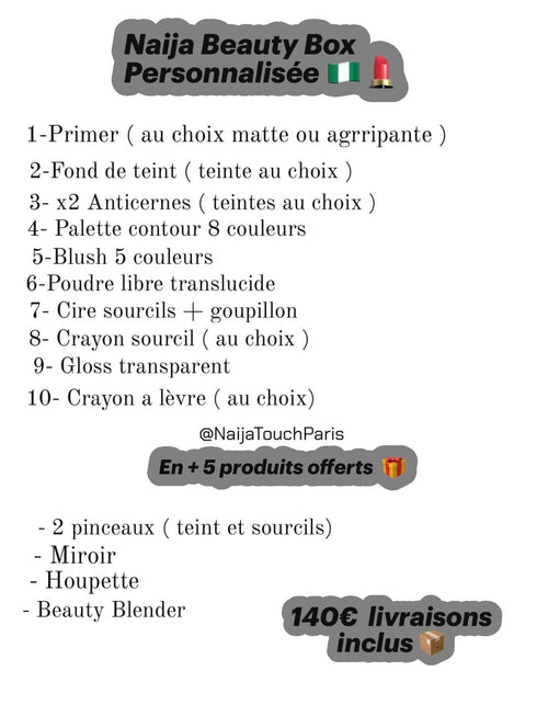 Naija Beauty Box - Personnalisée